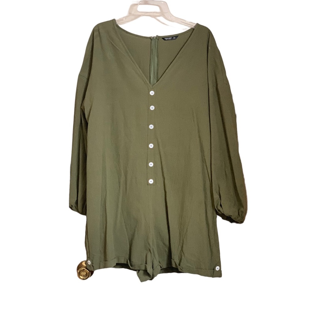 SHEIN Plus Size Romper Olive green size 2x NWOT